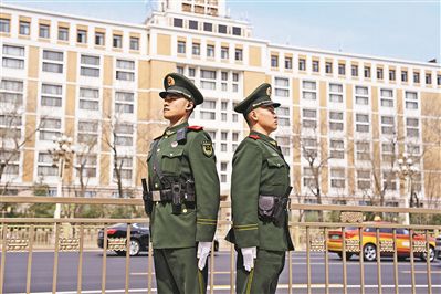 哨兵执勤。徐祖杨摄